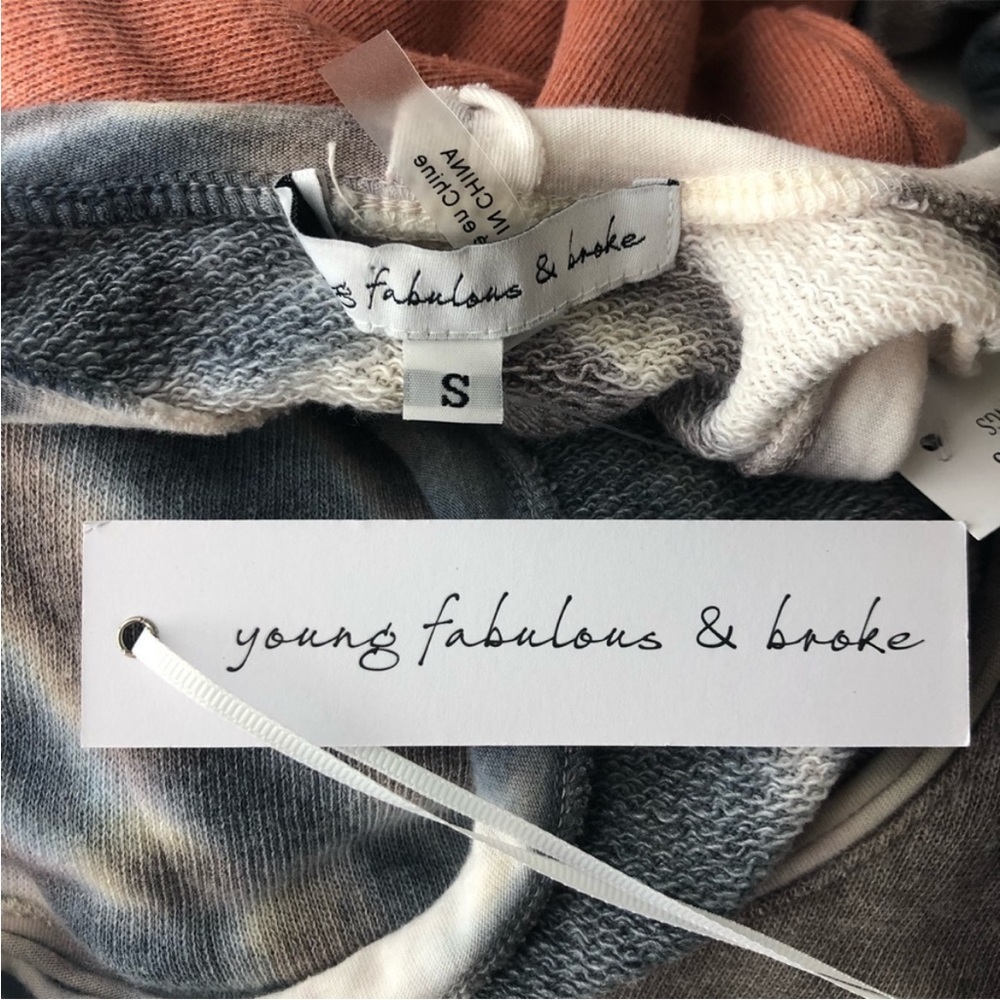 YOUNG FABULOUS & BROKE NWT EBERHART JUMPSUIT TIE DYE - Picture 3 of 5